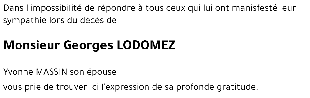 Georges LODOMEZ