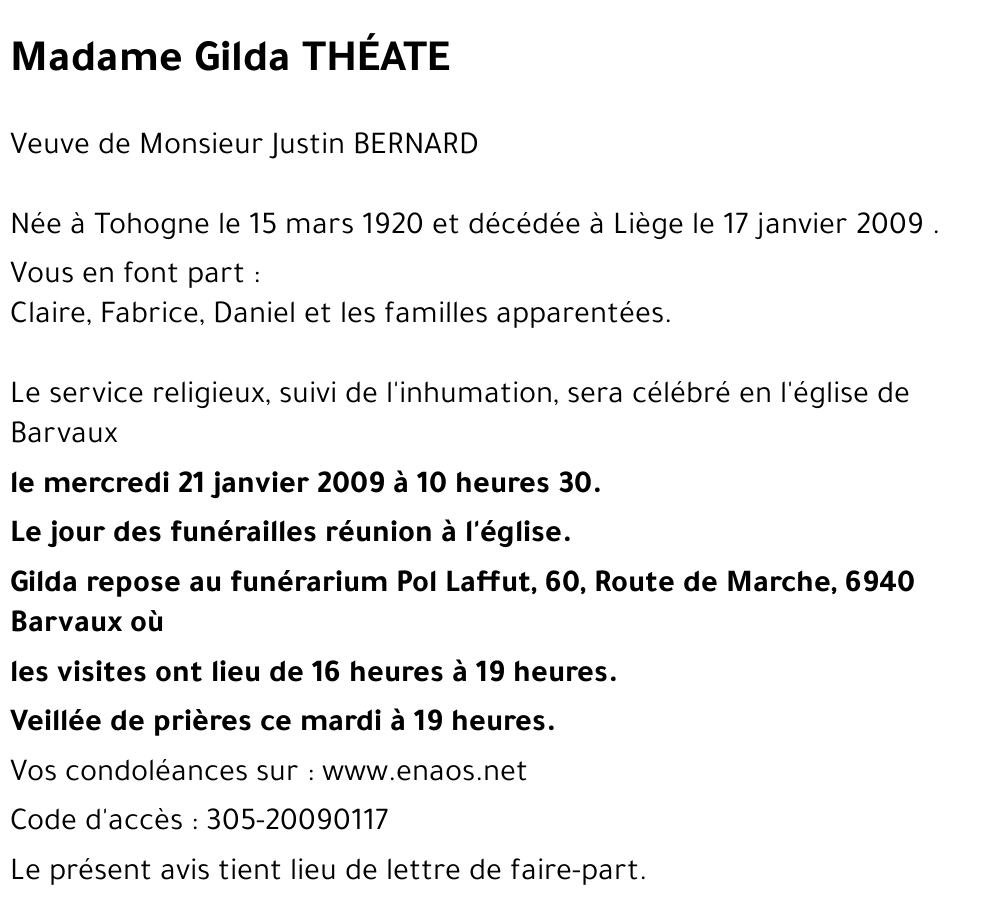 Gilda THÉATE