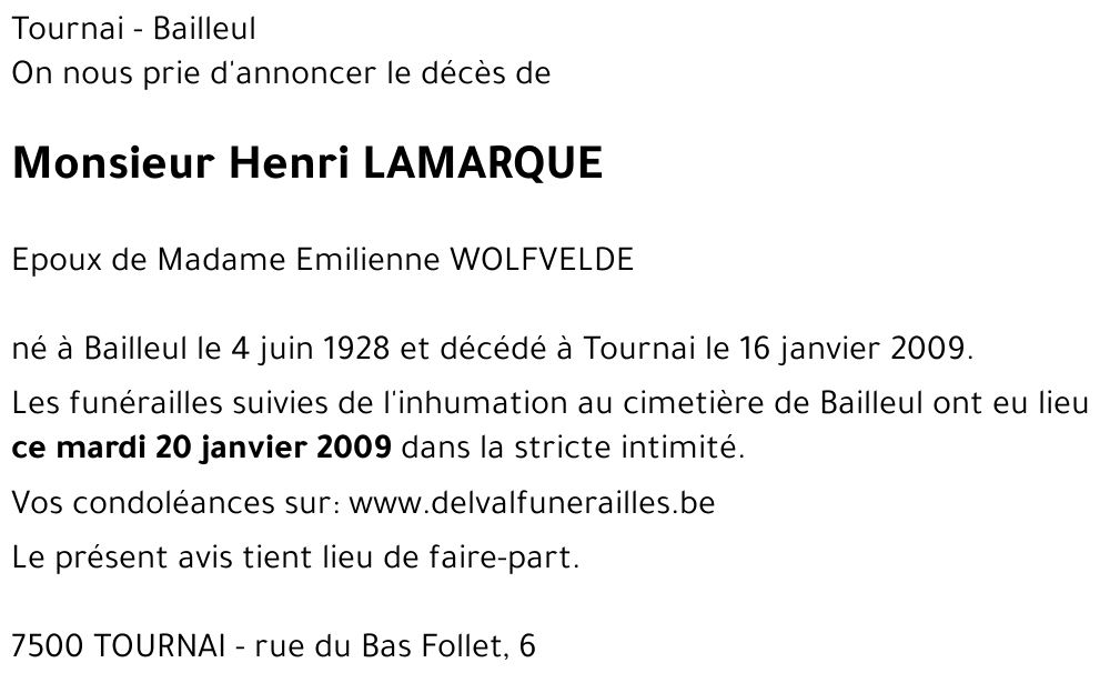 Henri LAMARQUE