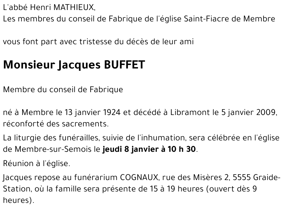 Jacques BUFFET