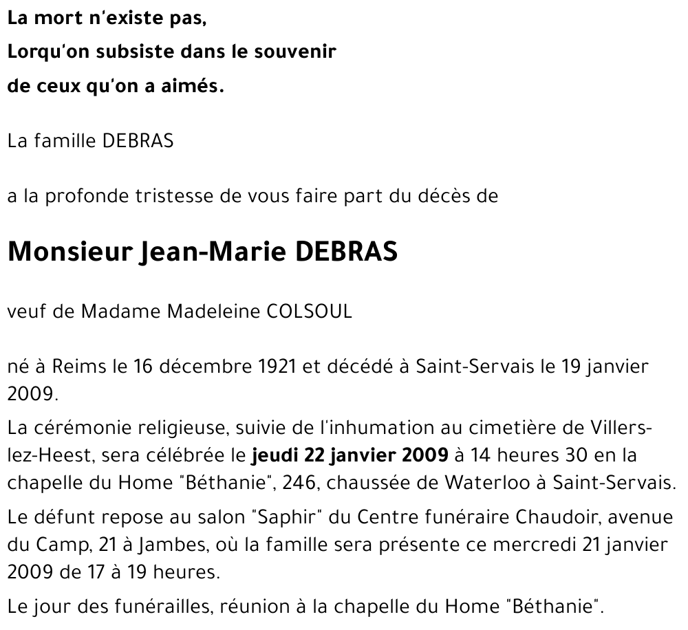 Jean-Marie DEBRAS