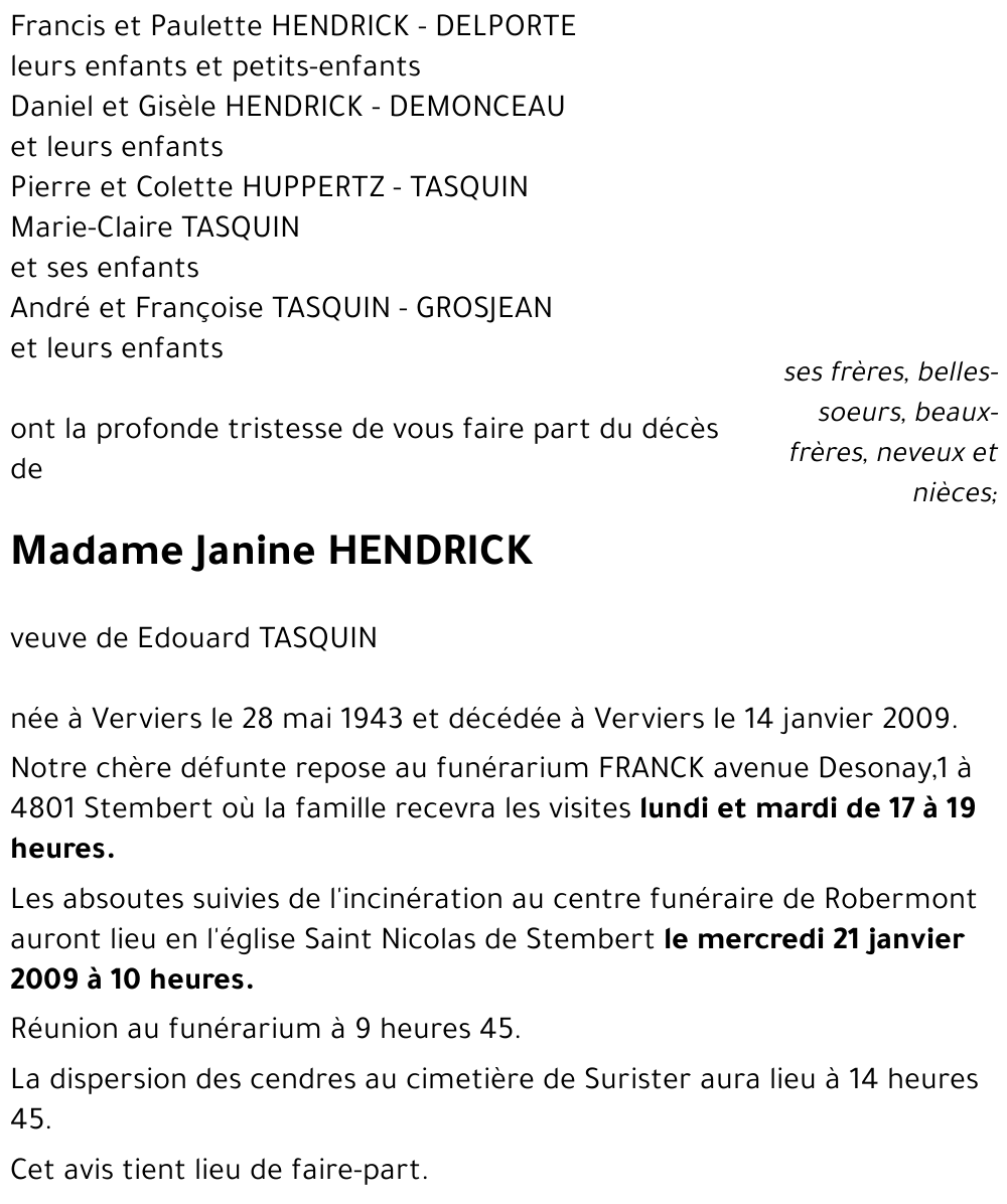 Jeannine HENDRICK