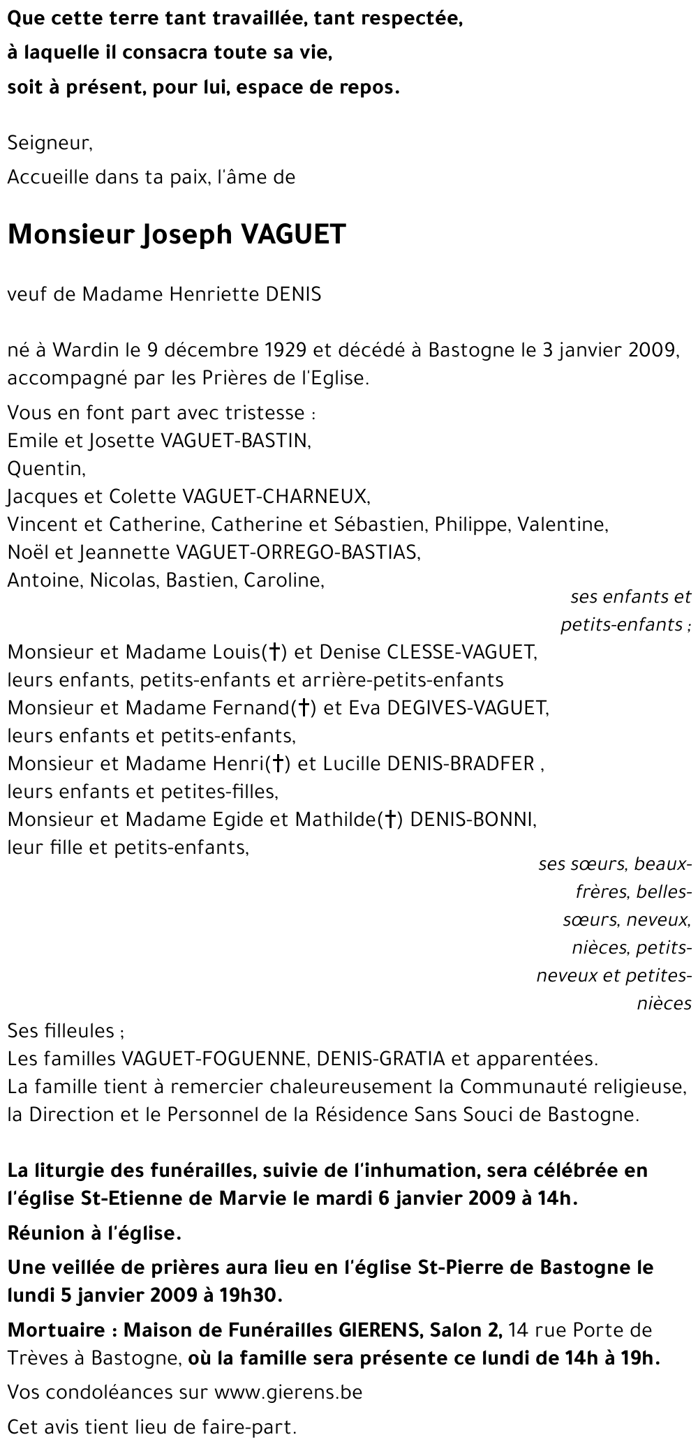 Joseph VAGUET