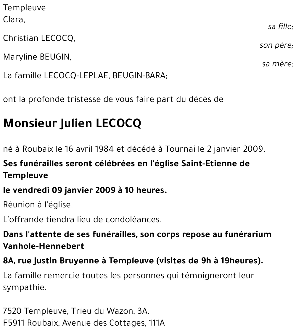 Julien LECOCQ