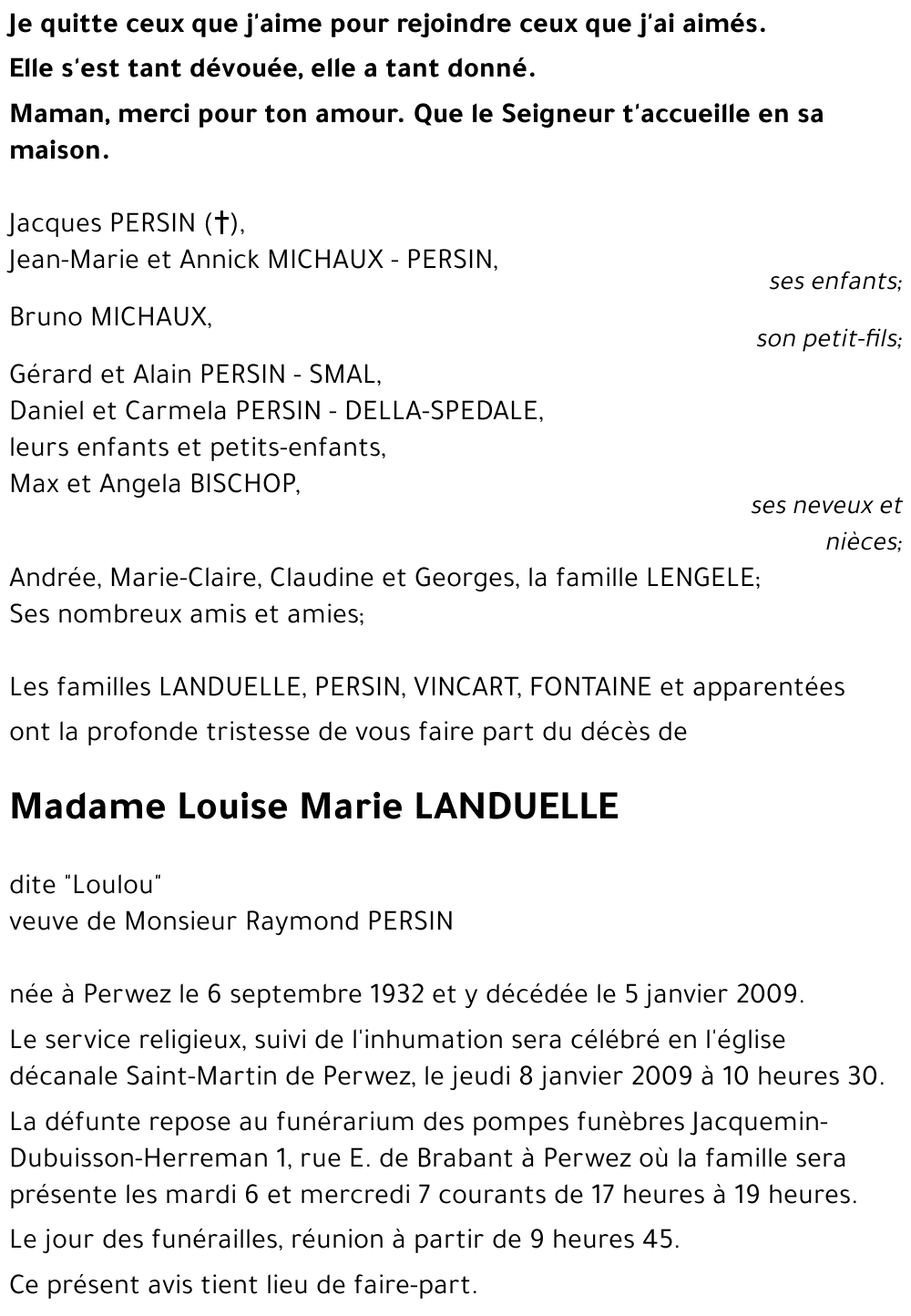 Louise Marie LANDUELLE