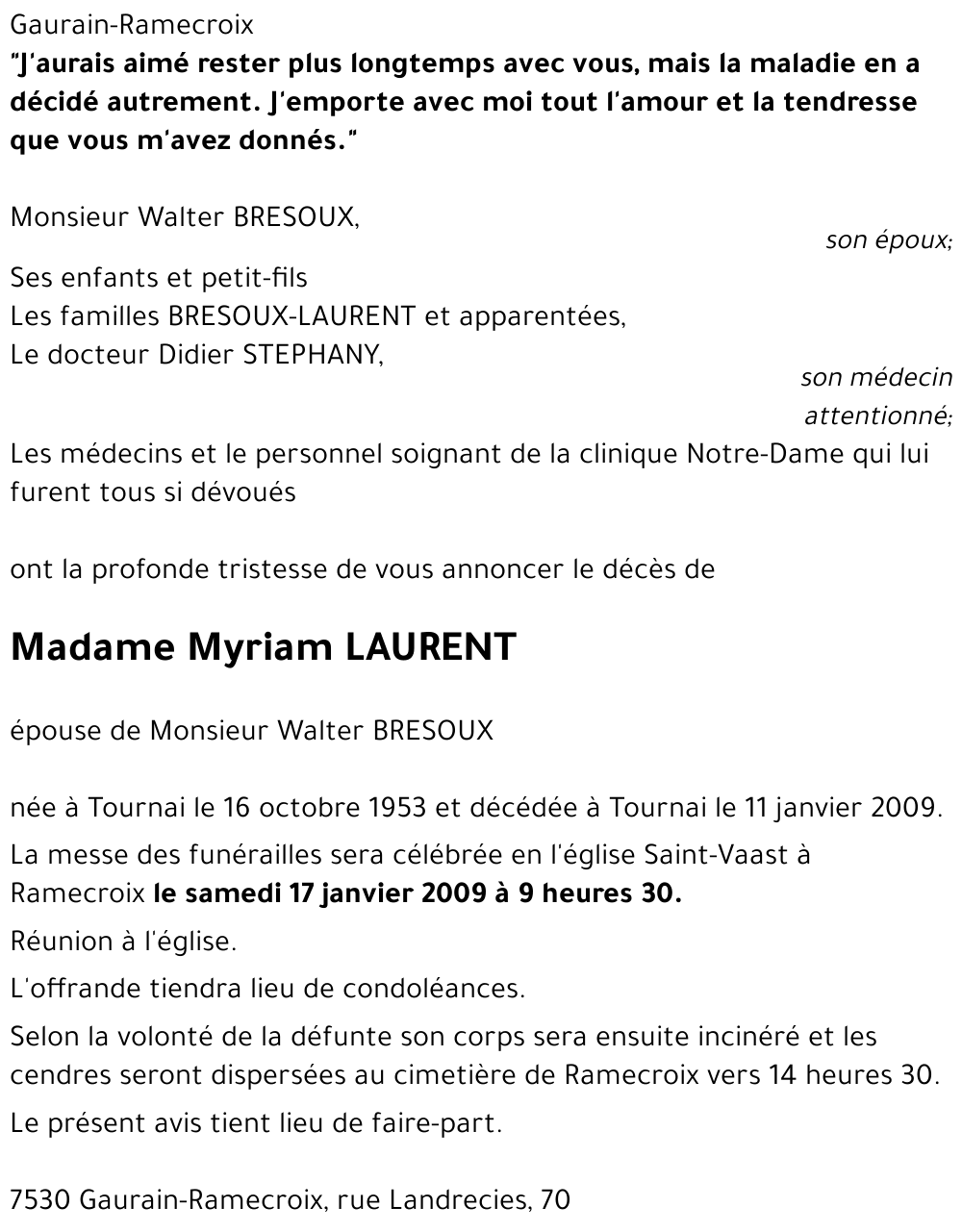 Myriam LAURENT