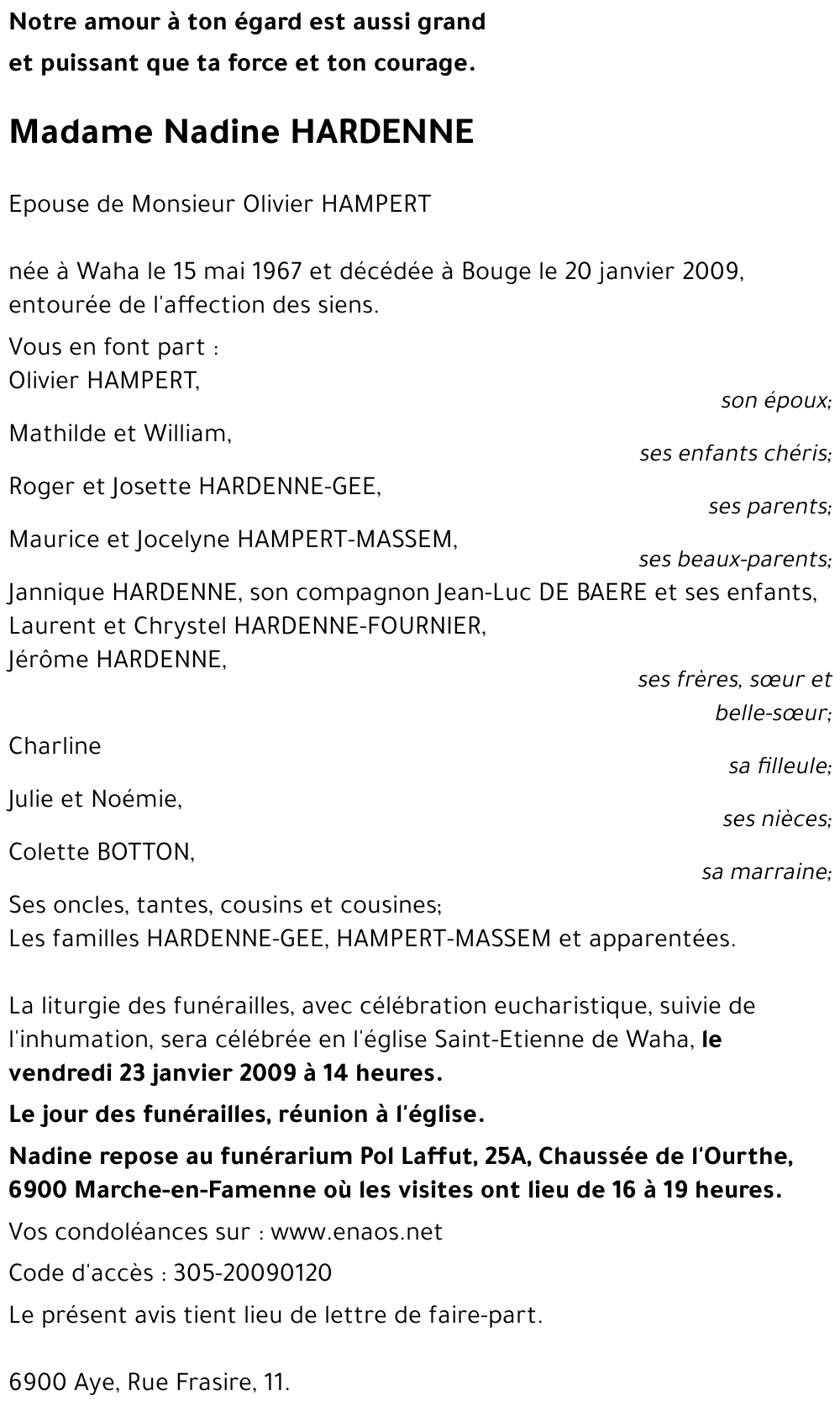 Nadine HARDENNE