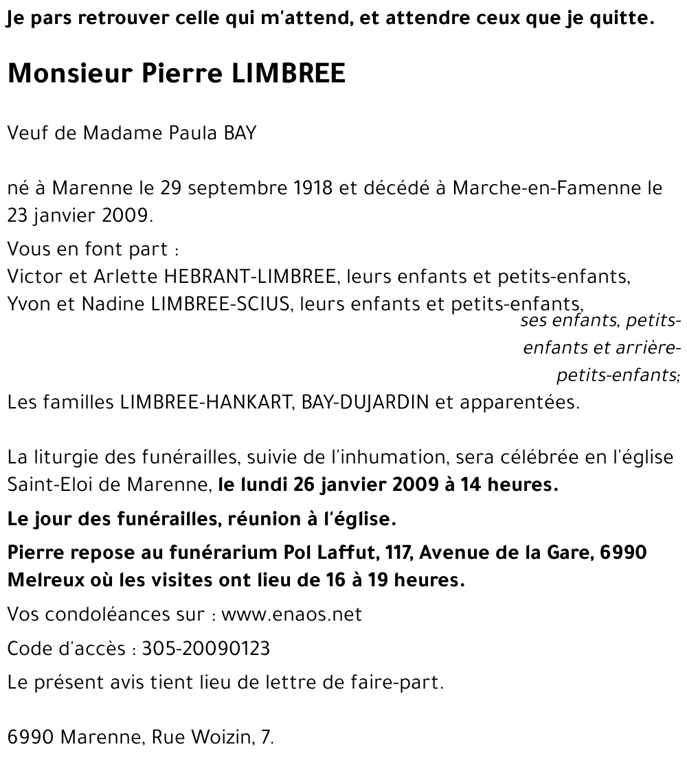 Pierre LIMBREE