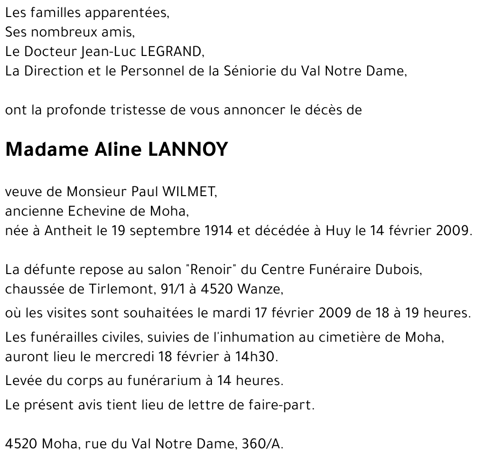 Aline LANNOY