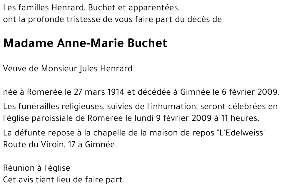 Anne-Marie Buchet