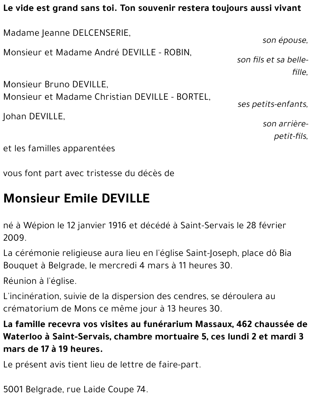 Emile DEVILLE