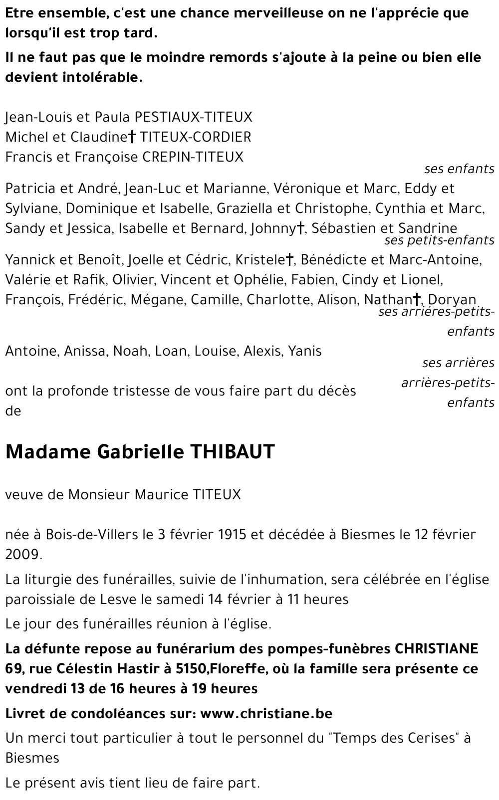 Gabrielle THIBAUT