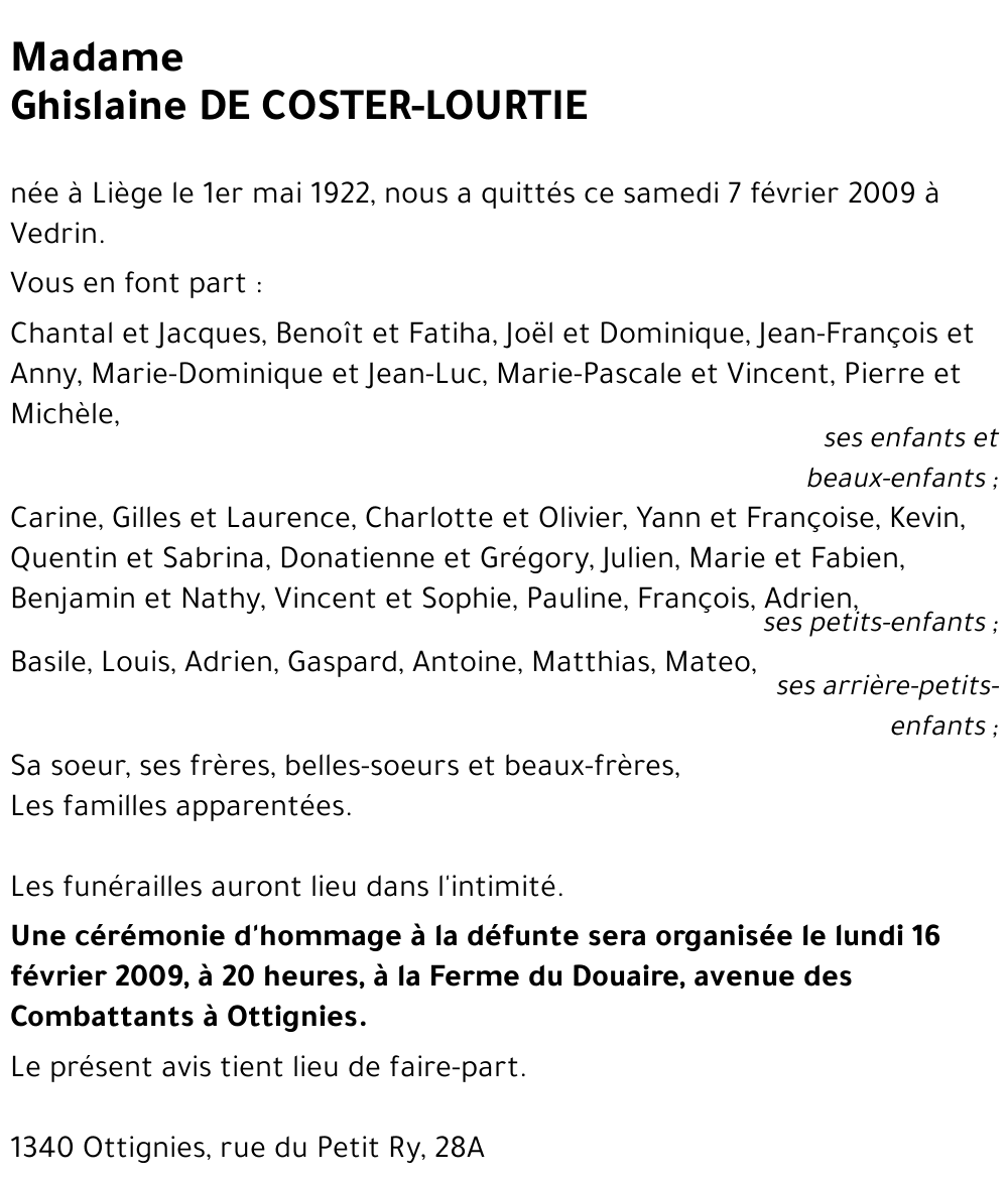 Ghislaine LOURTIE