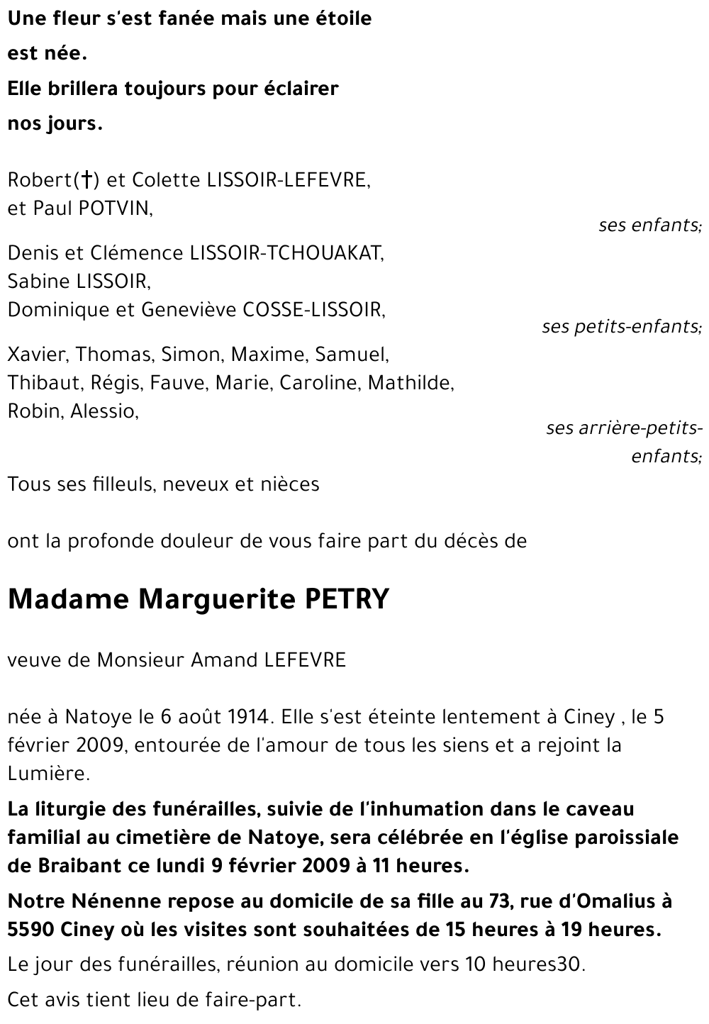 Marguerite PETRY