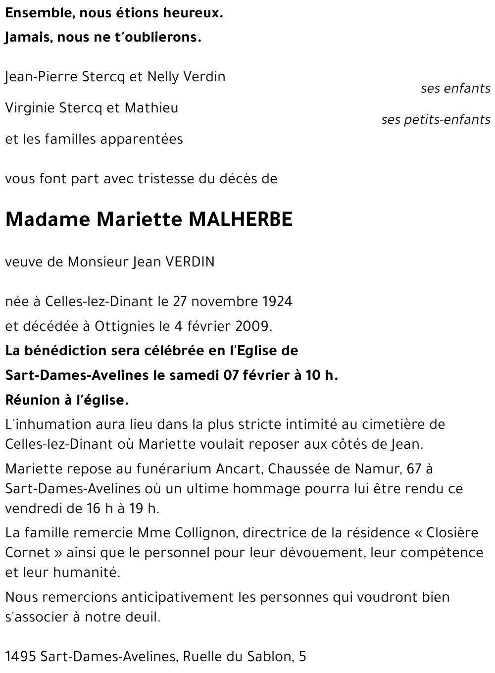 Mariette MALHERBE