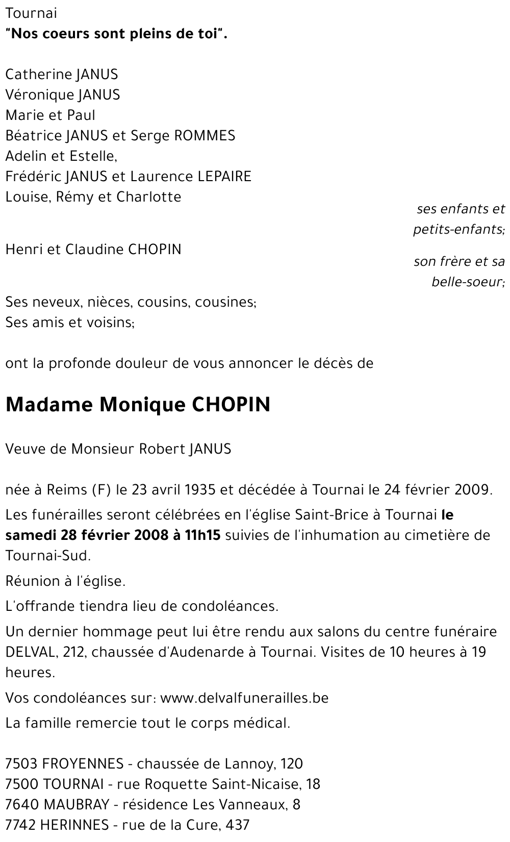 Monique CHOPIN