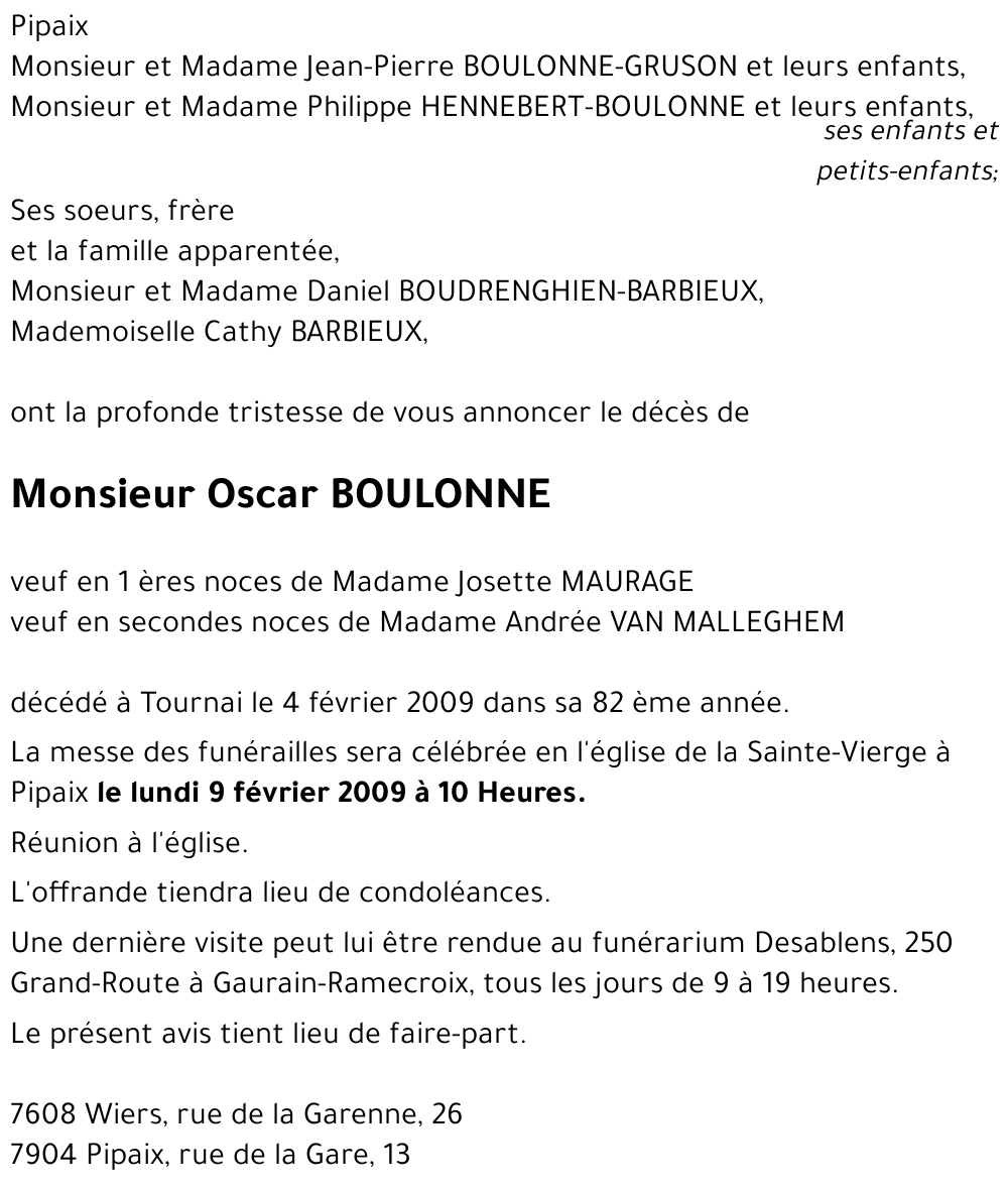 Oscar BOULONNE