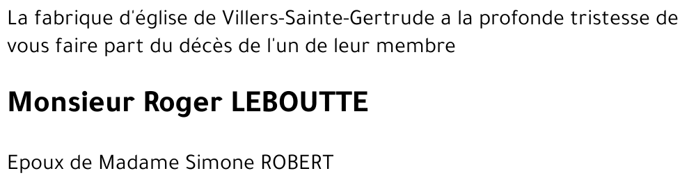 Roger LEBOUTTE