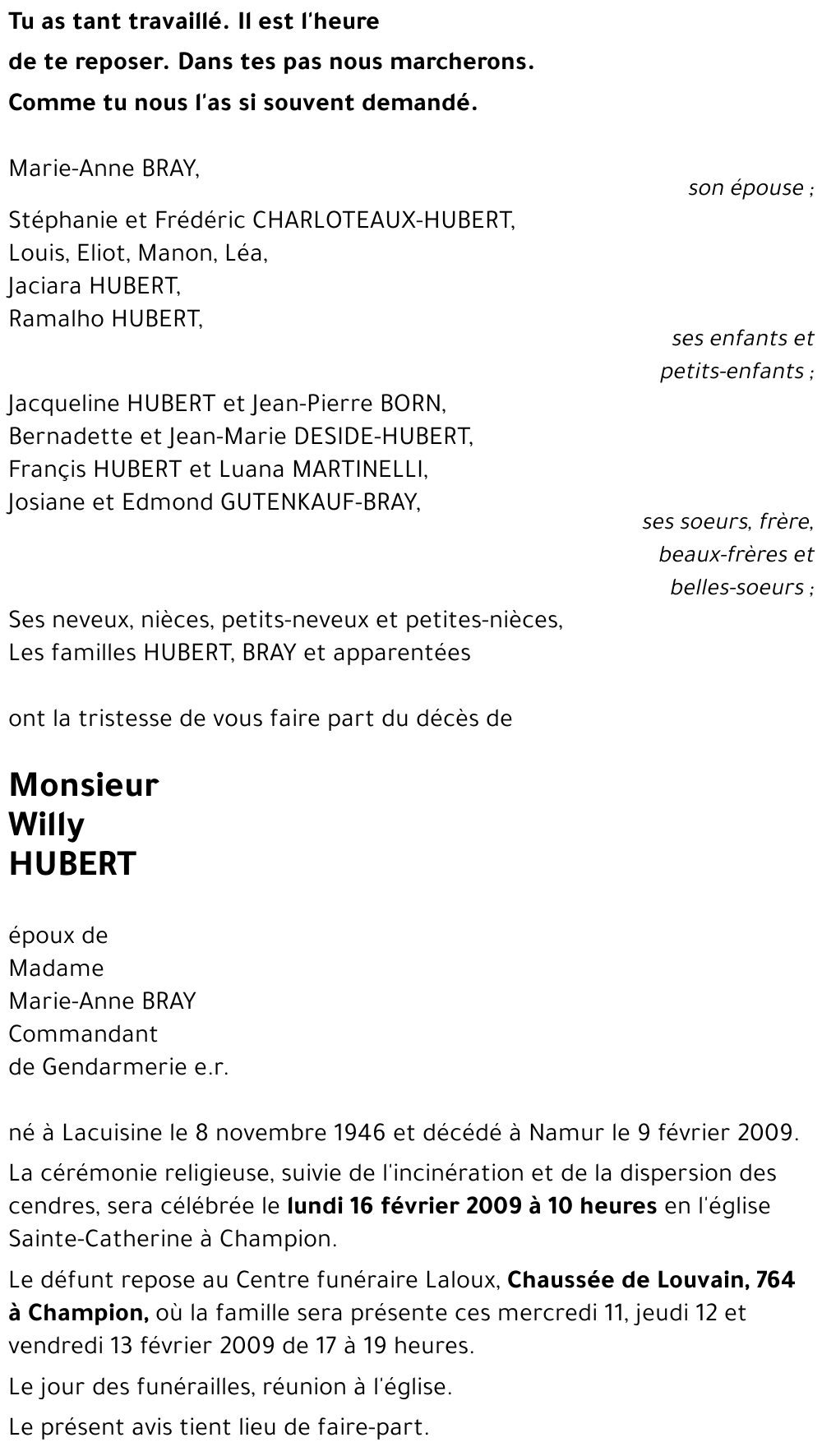 Willy HUBERT