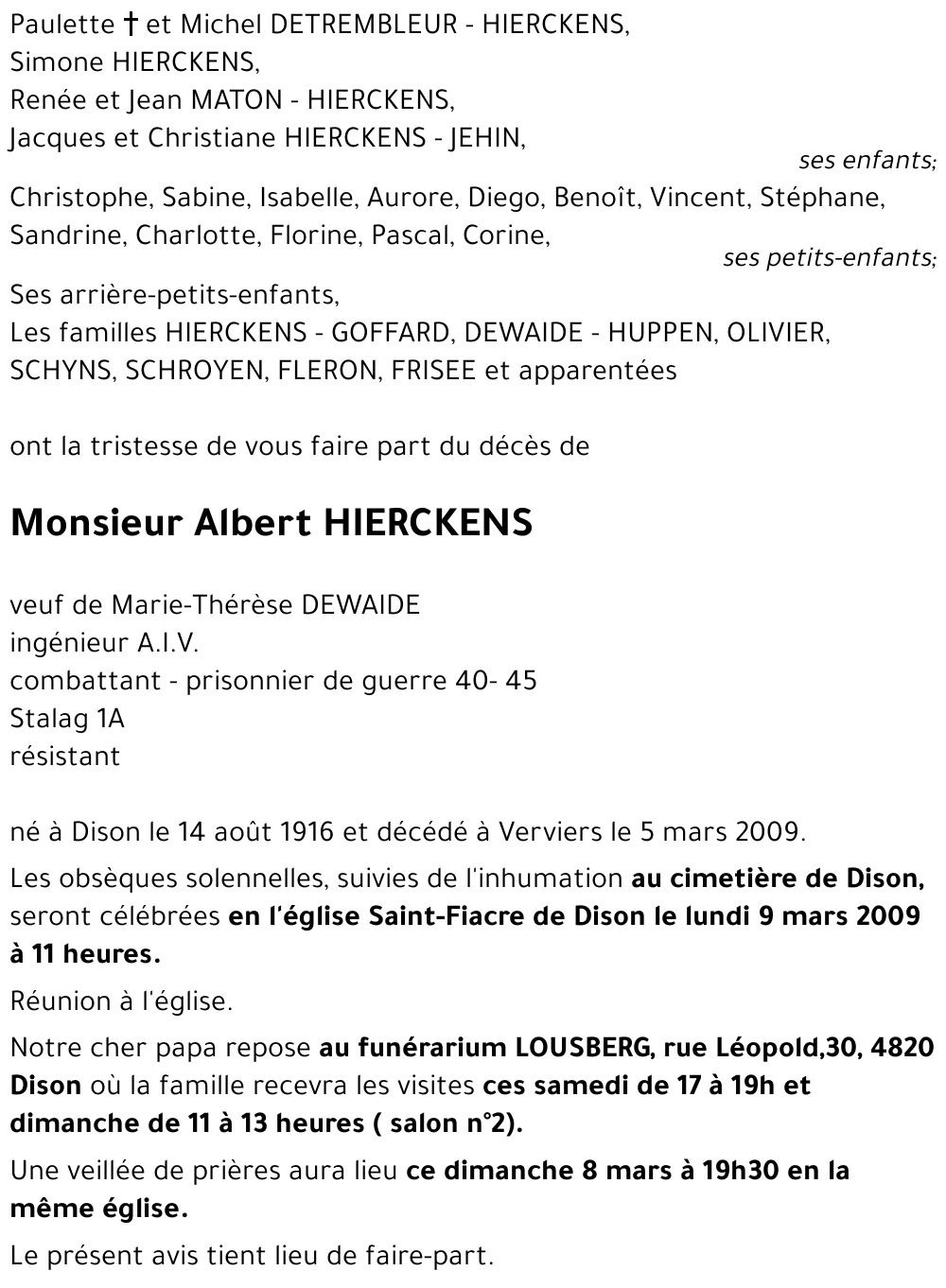 Albert HIERCKENS