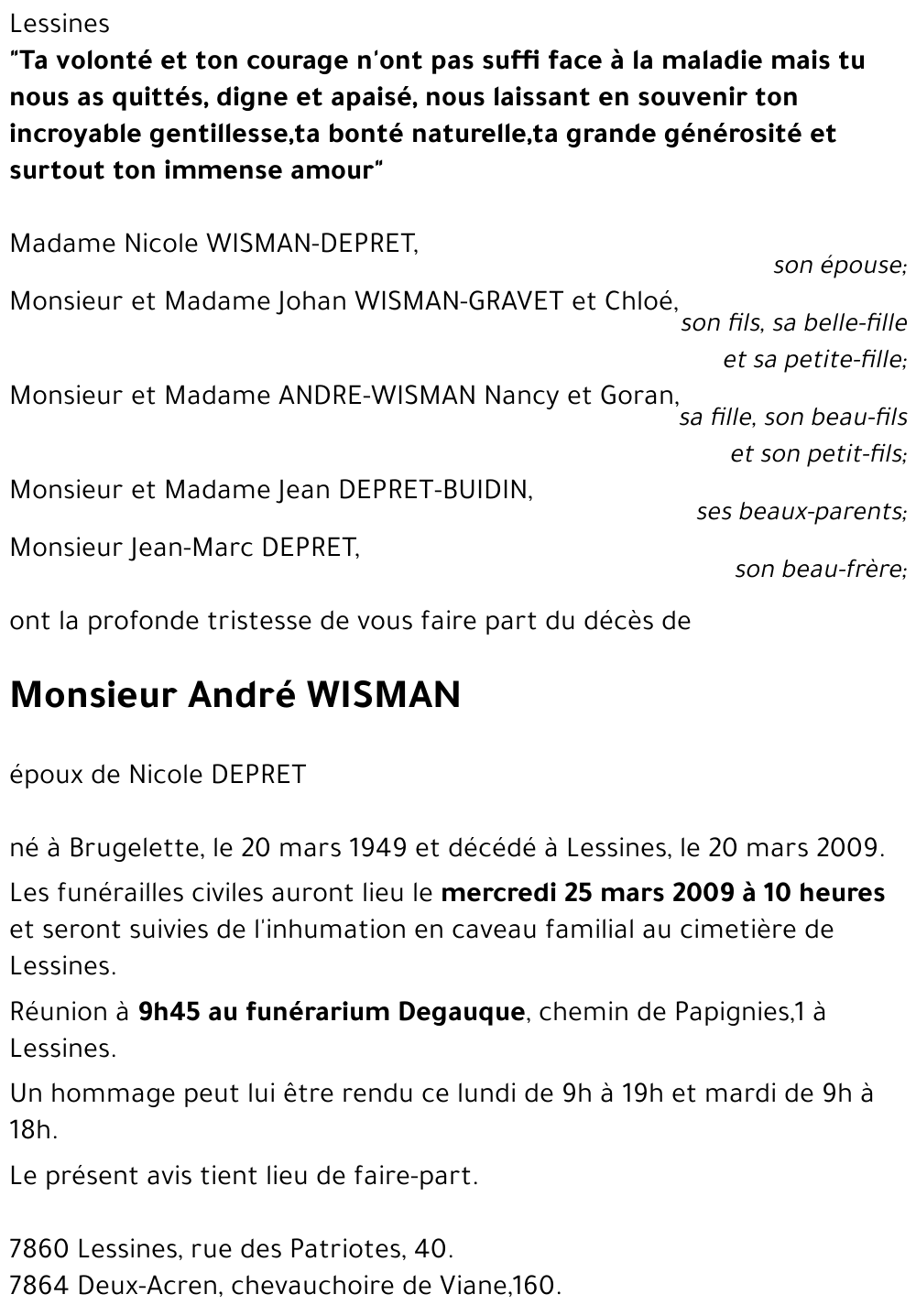 André WISMAN