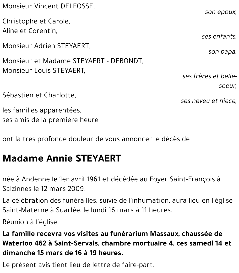 Annie STEYAERT