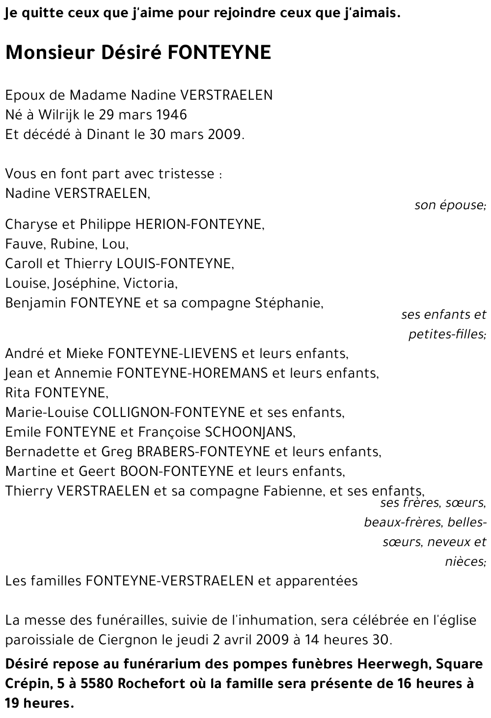 Désiré FONTEYNE