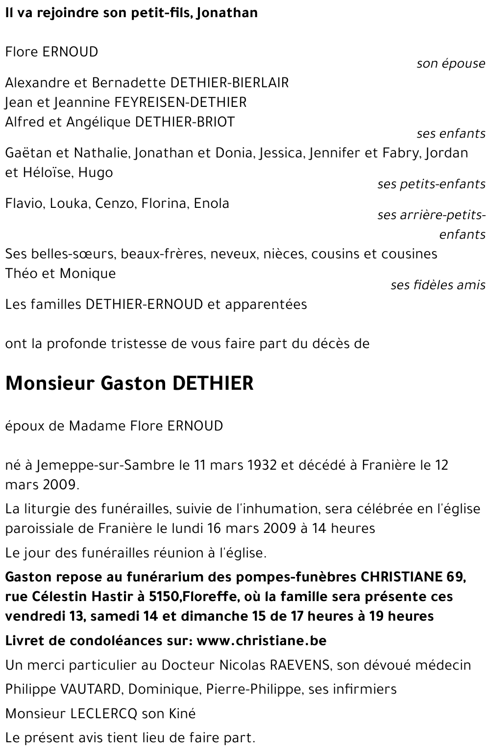 Gaston DETHIER