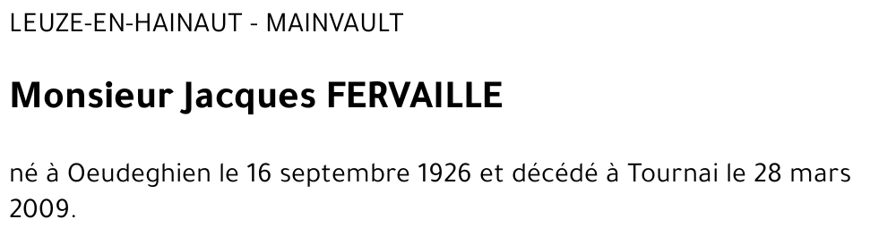 Jacques FERVAILLE