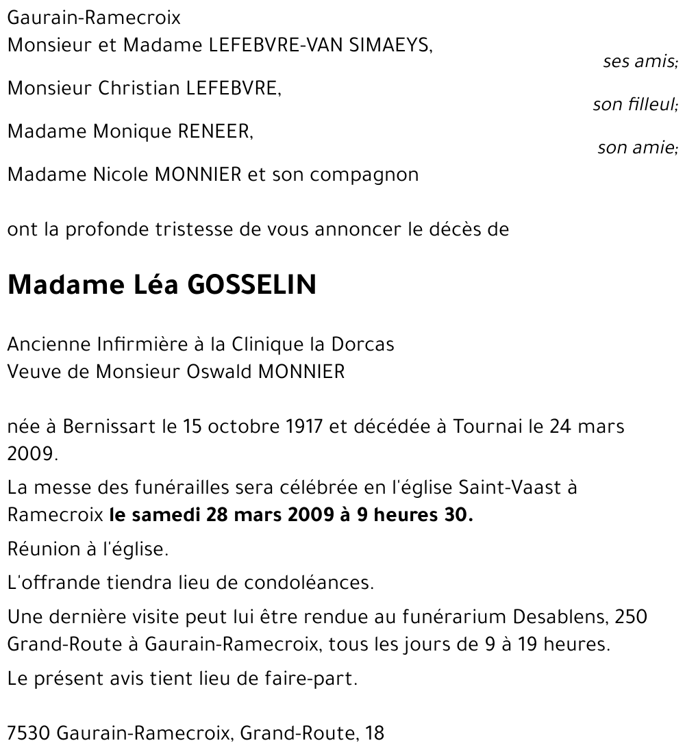 Léa GOSSELIN