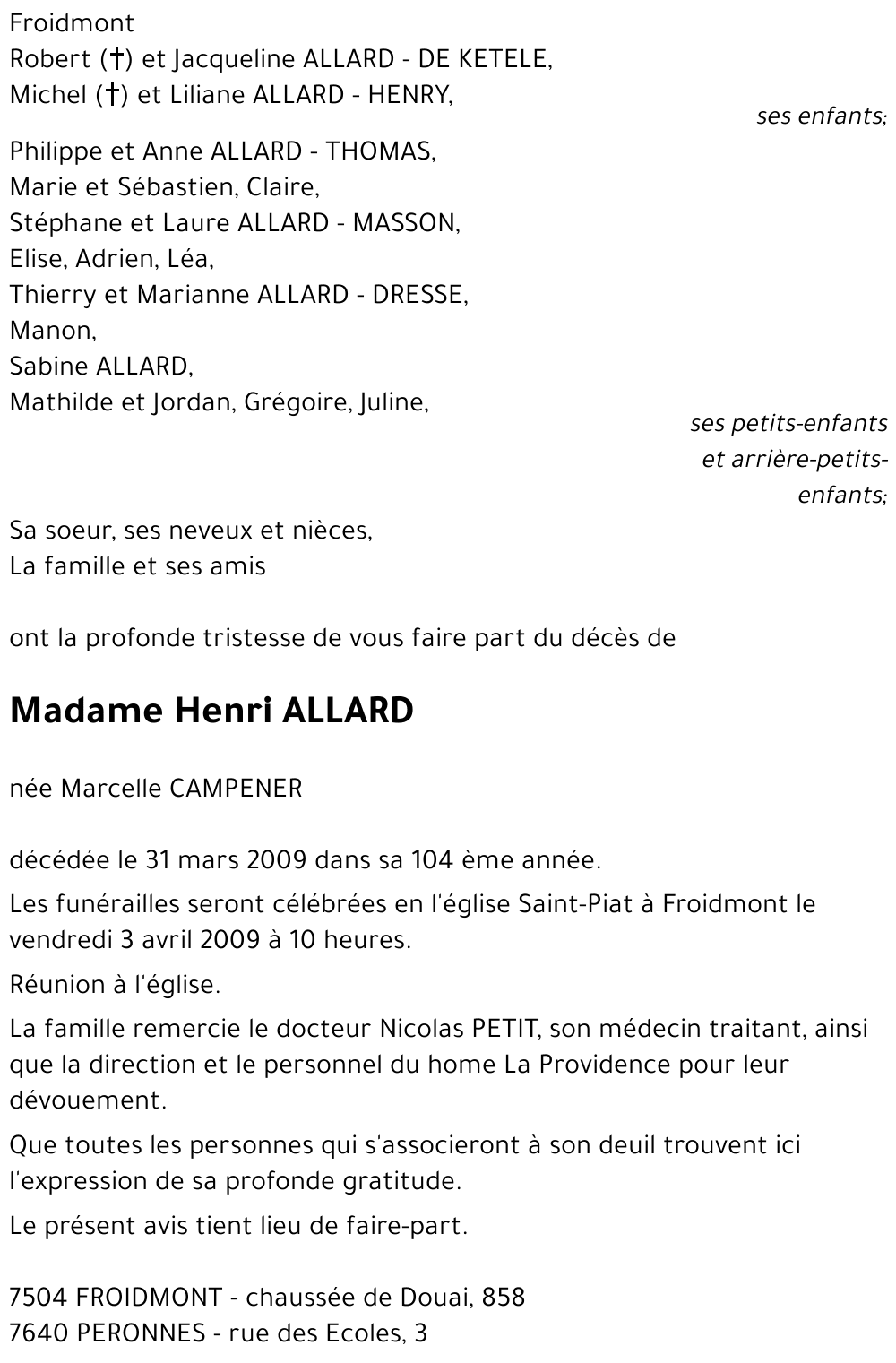 Marcelle CAMPENER