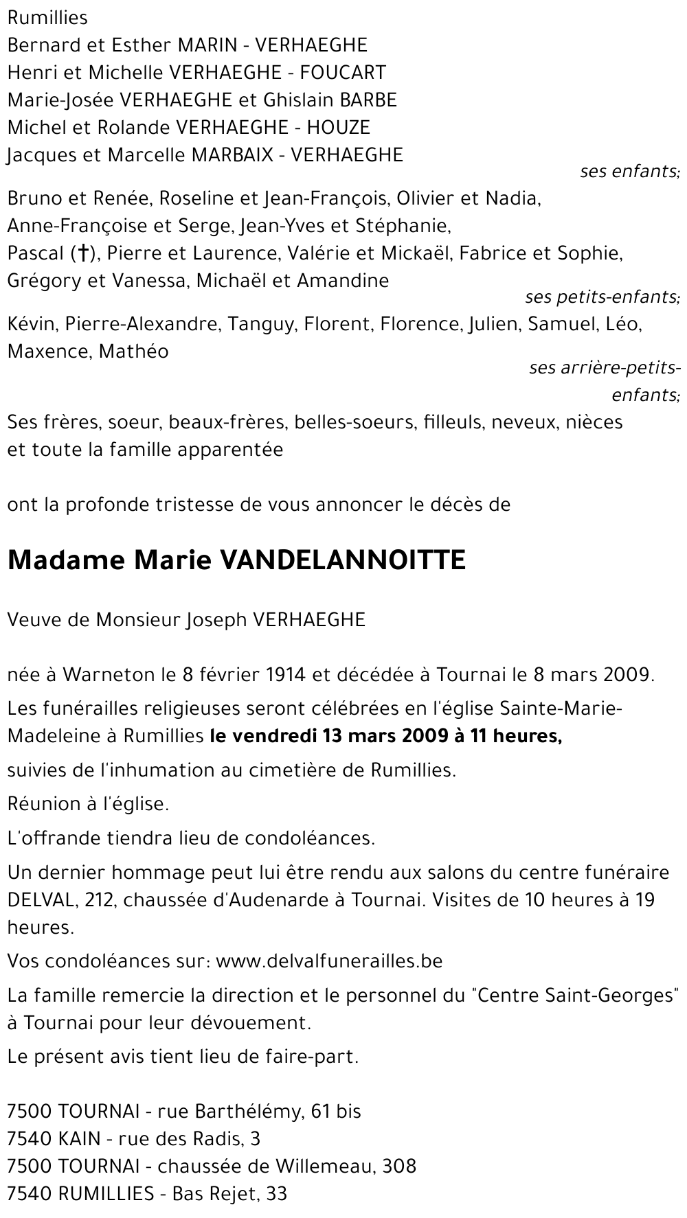 Marie VANDELANNOITTE