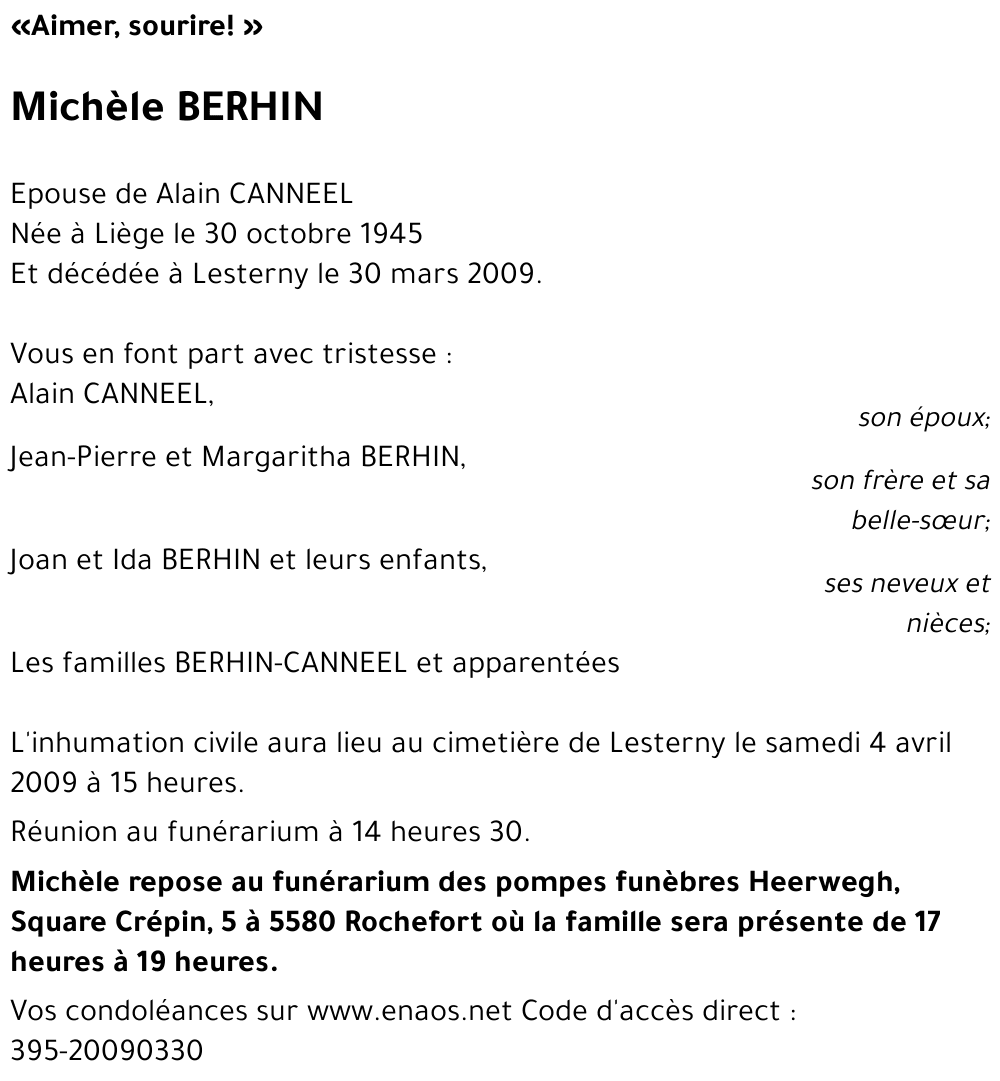 Michèle BERHIN