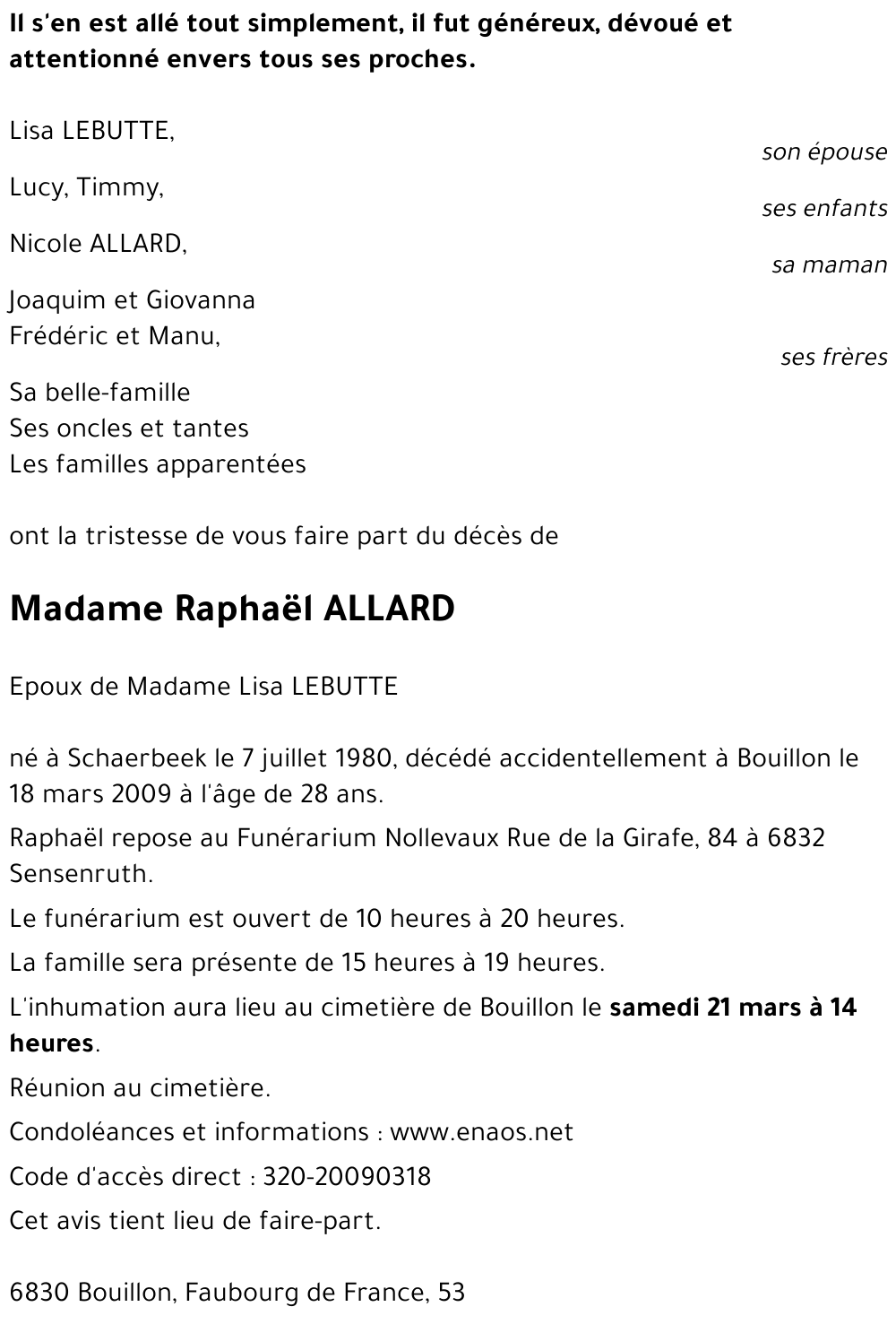 Raphaël ALLARD