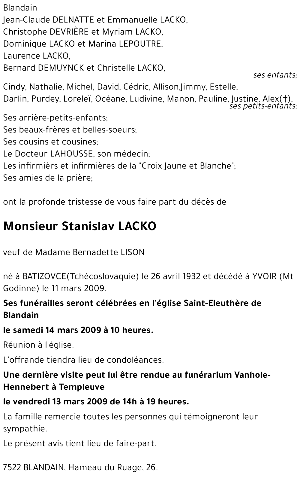 Stanislav LACKO