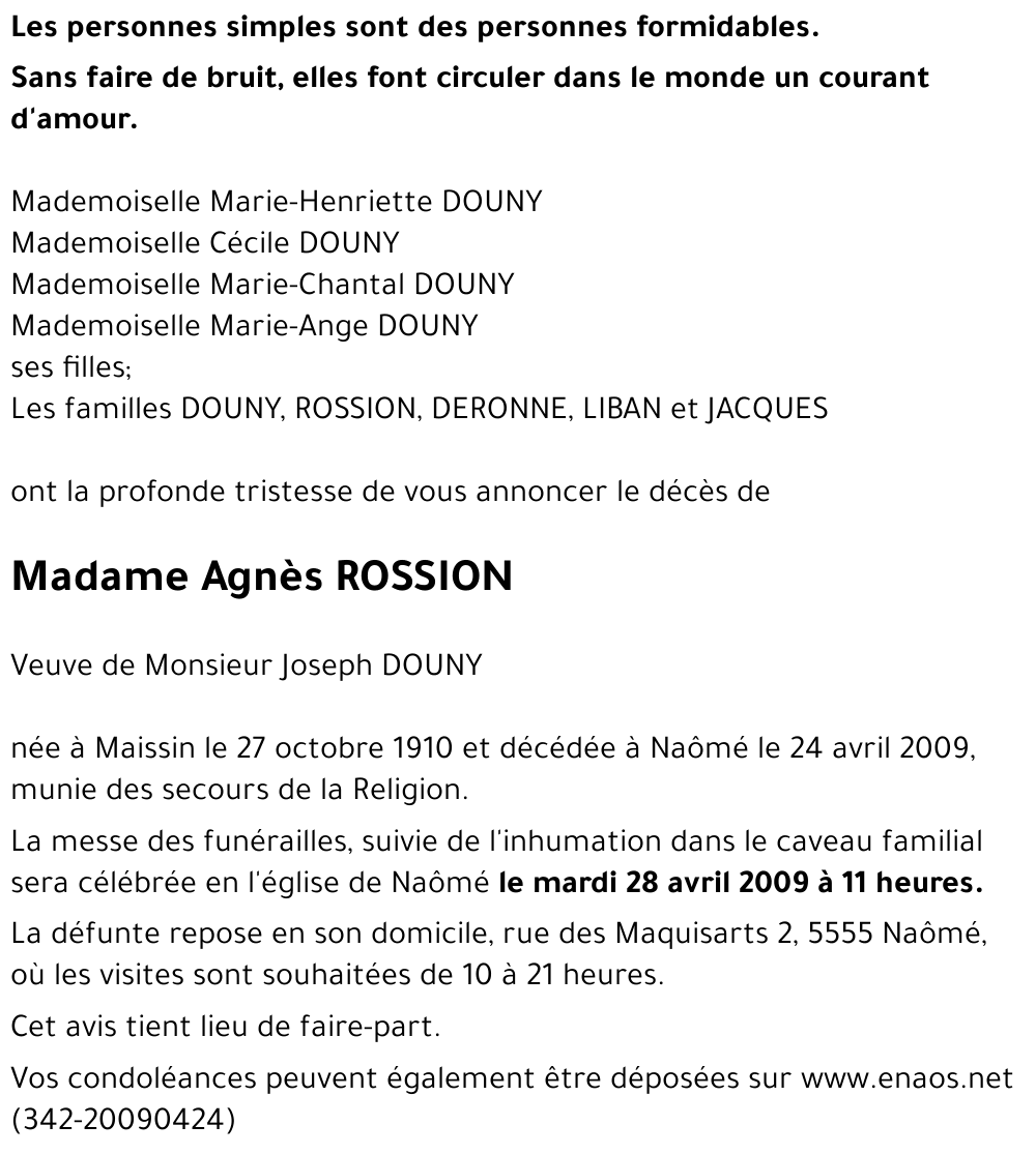 Agnès ROSSION