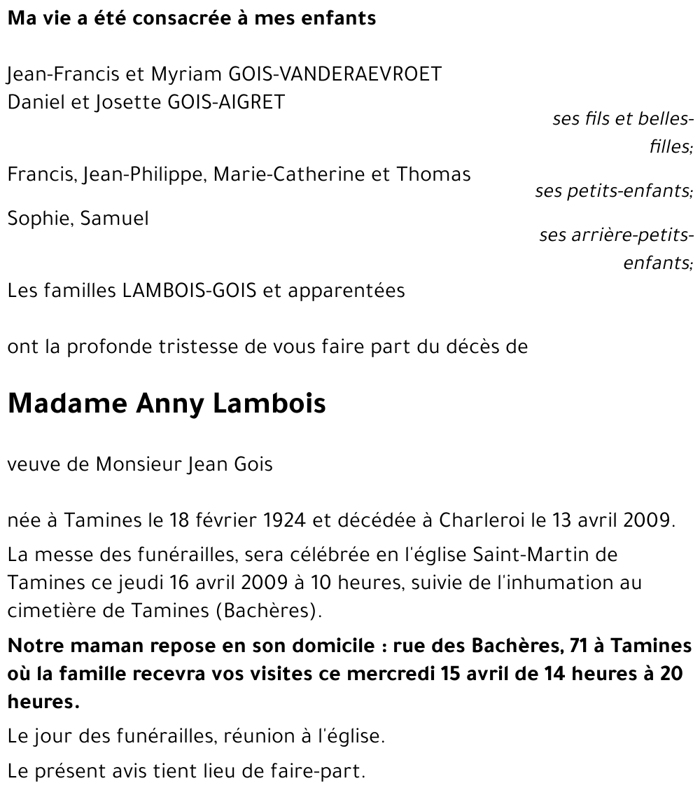 Anny Lambois