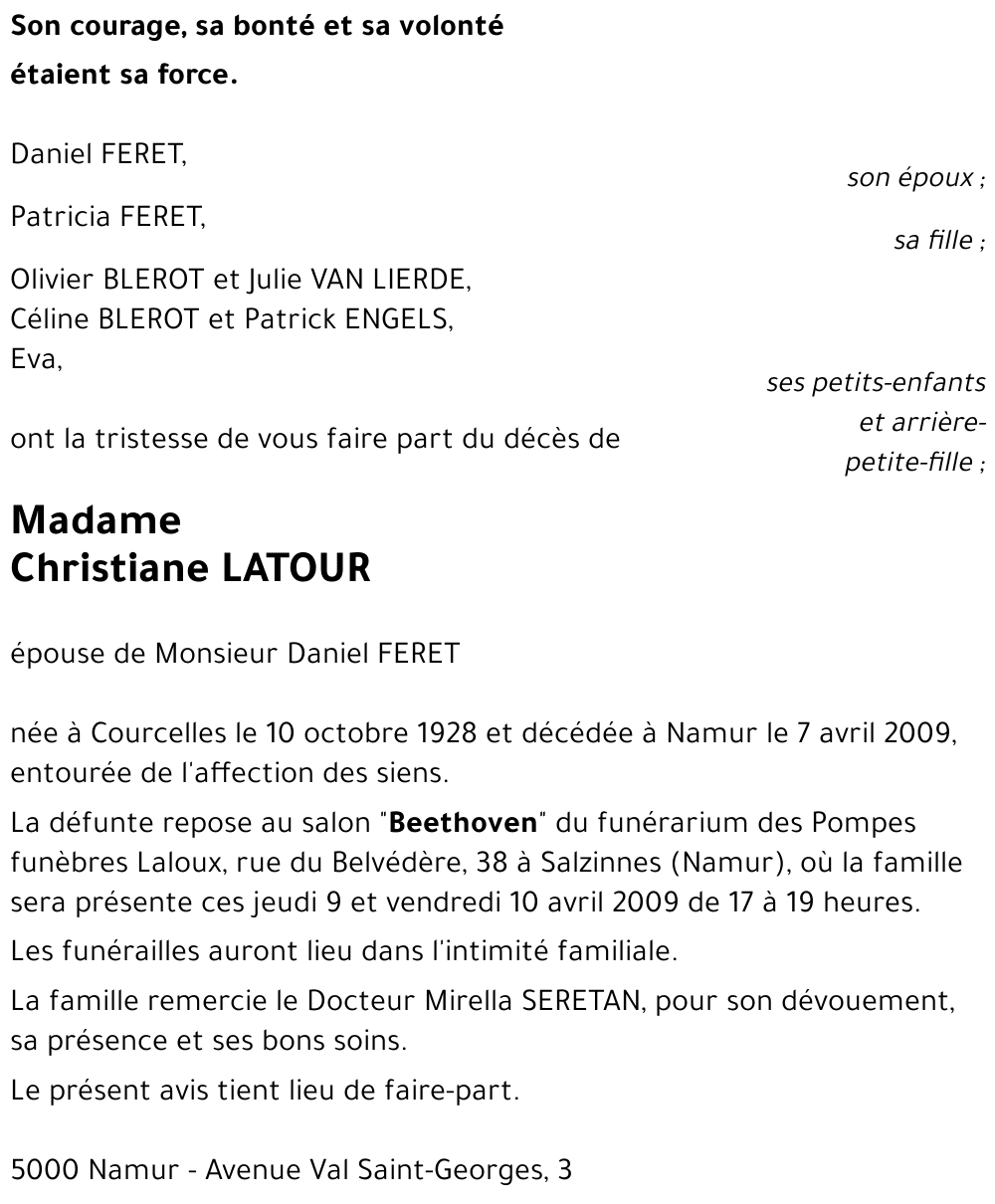 Christiane LATOUR