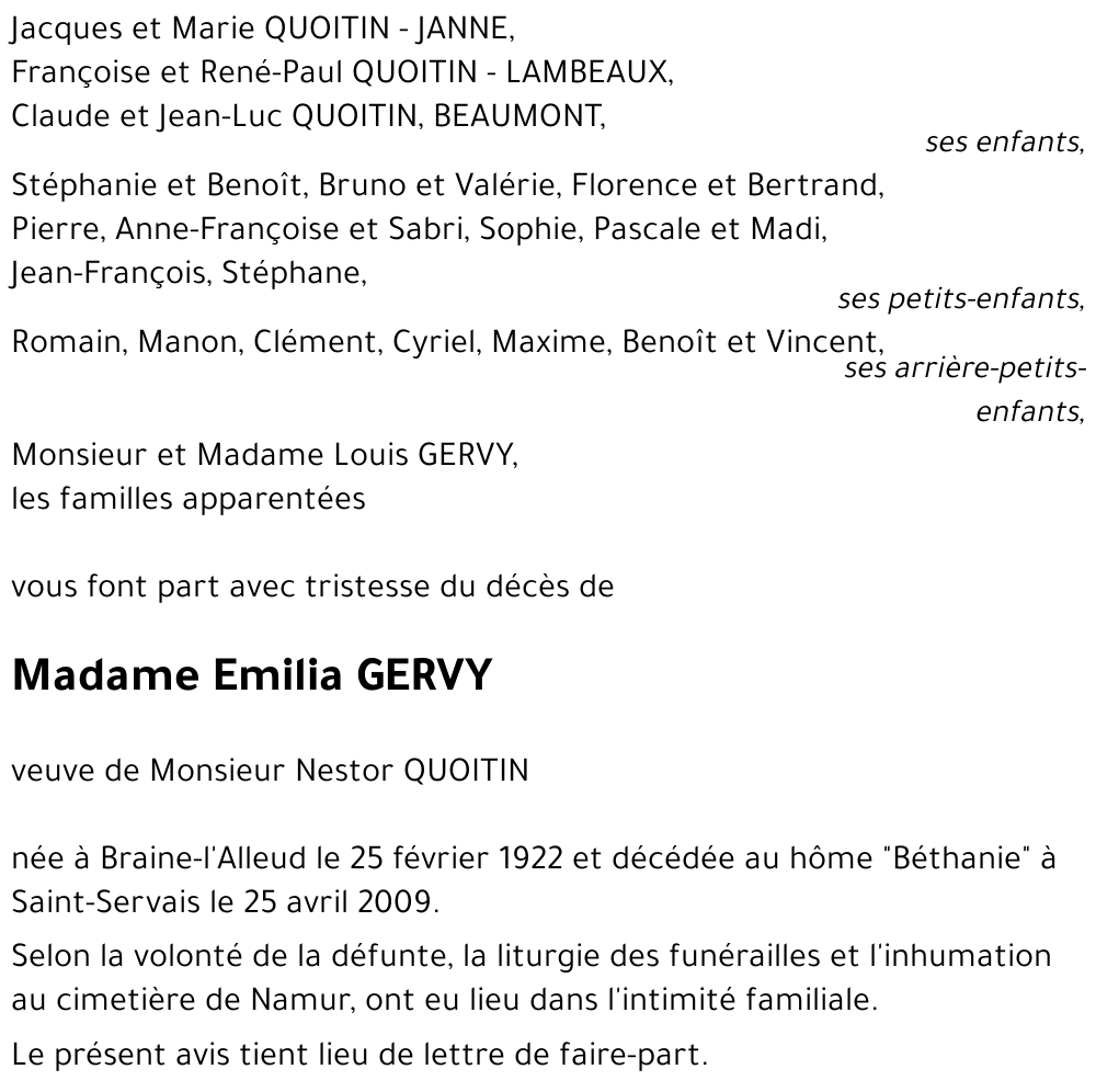 Emilia GERVY