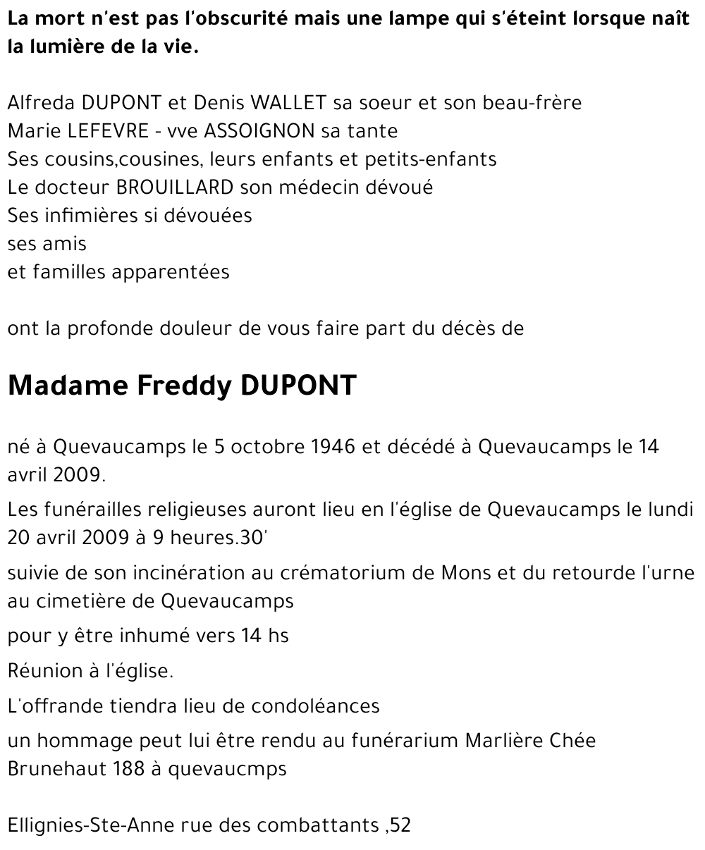 Freddy DUPONT