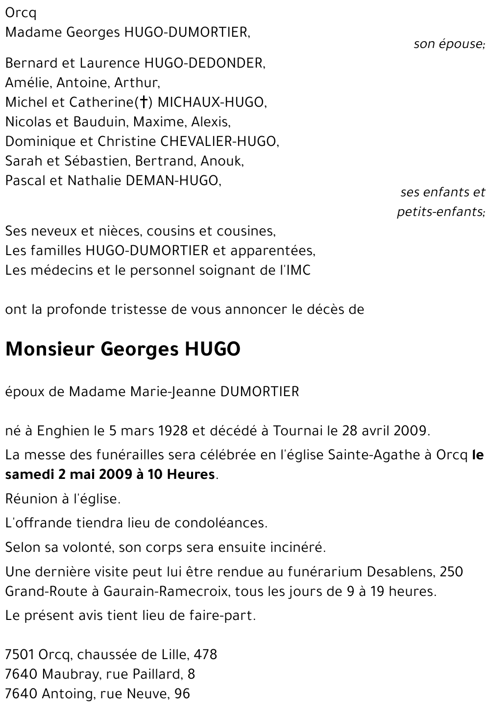 Georges HUGO