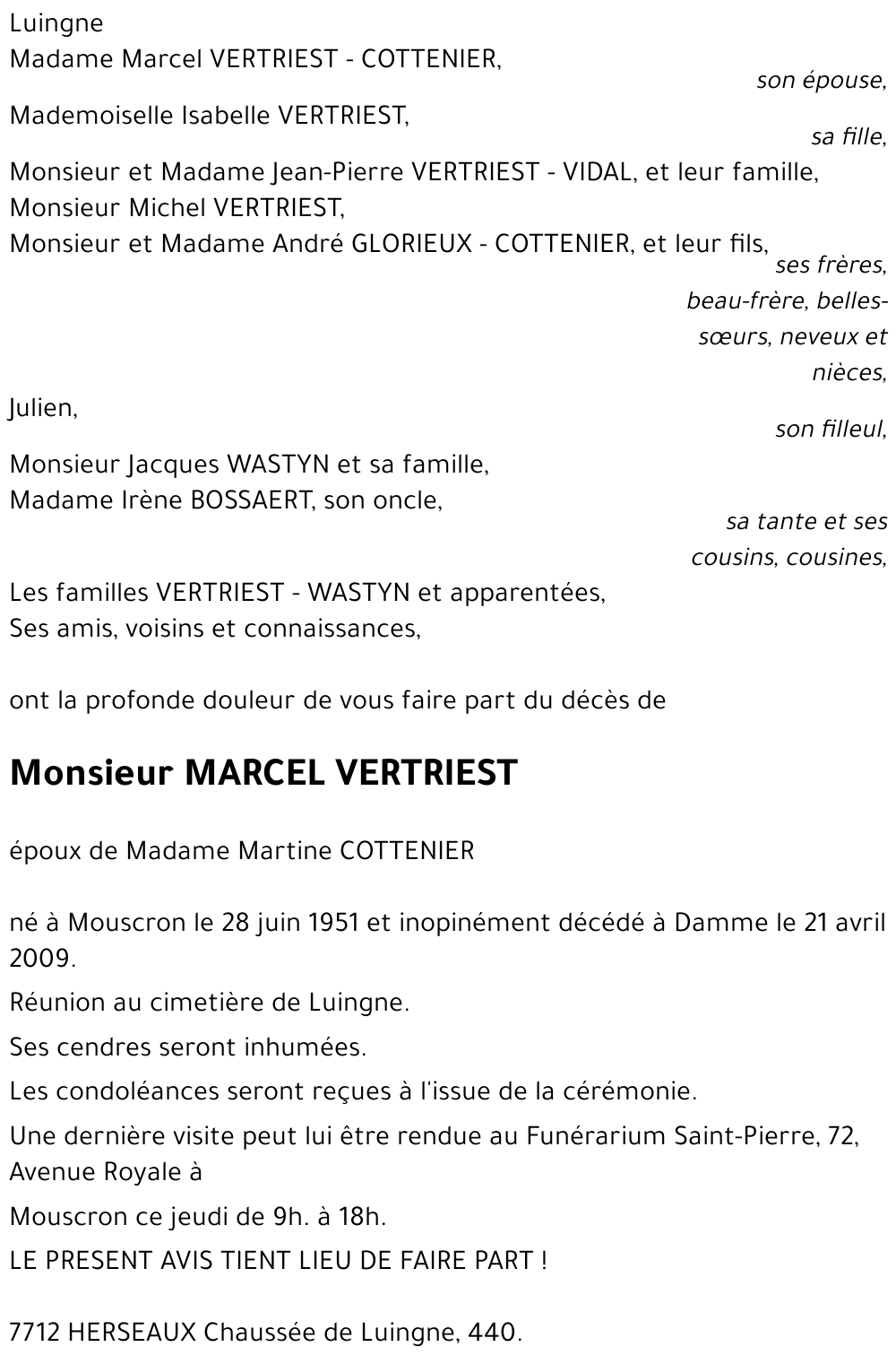 Marcel VERTRIEST