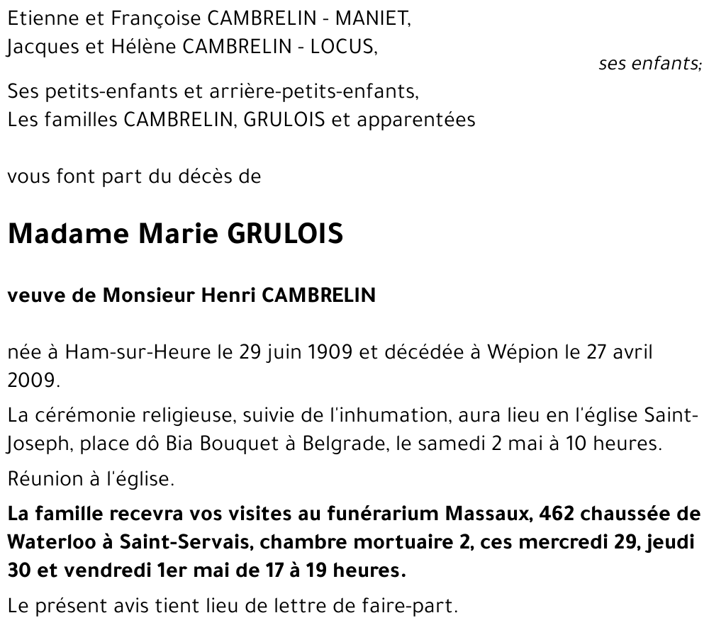 Marie GRULOIS