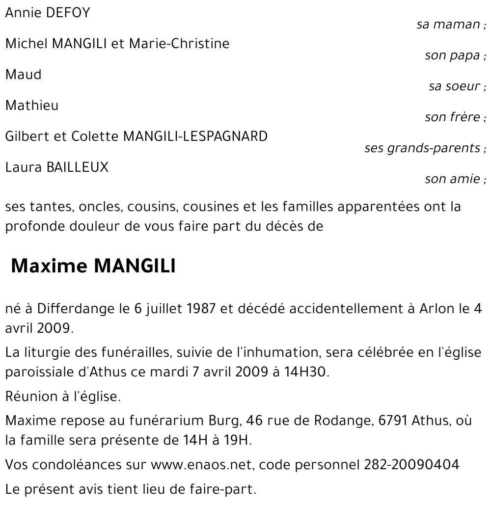 Maxime MANGILI