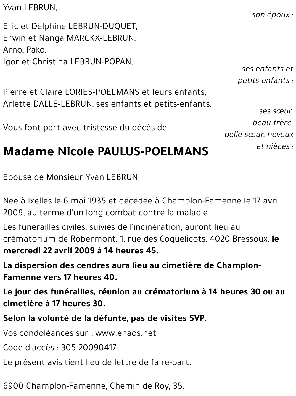 Nicole PAULUS-POELMANS