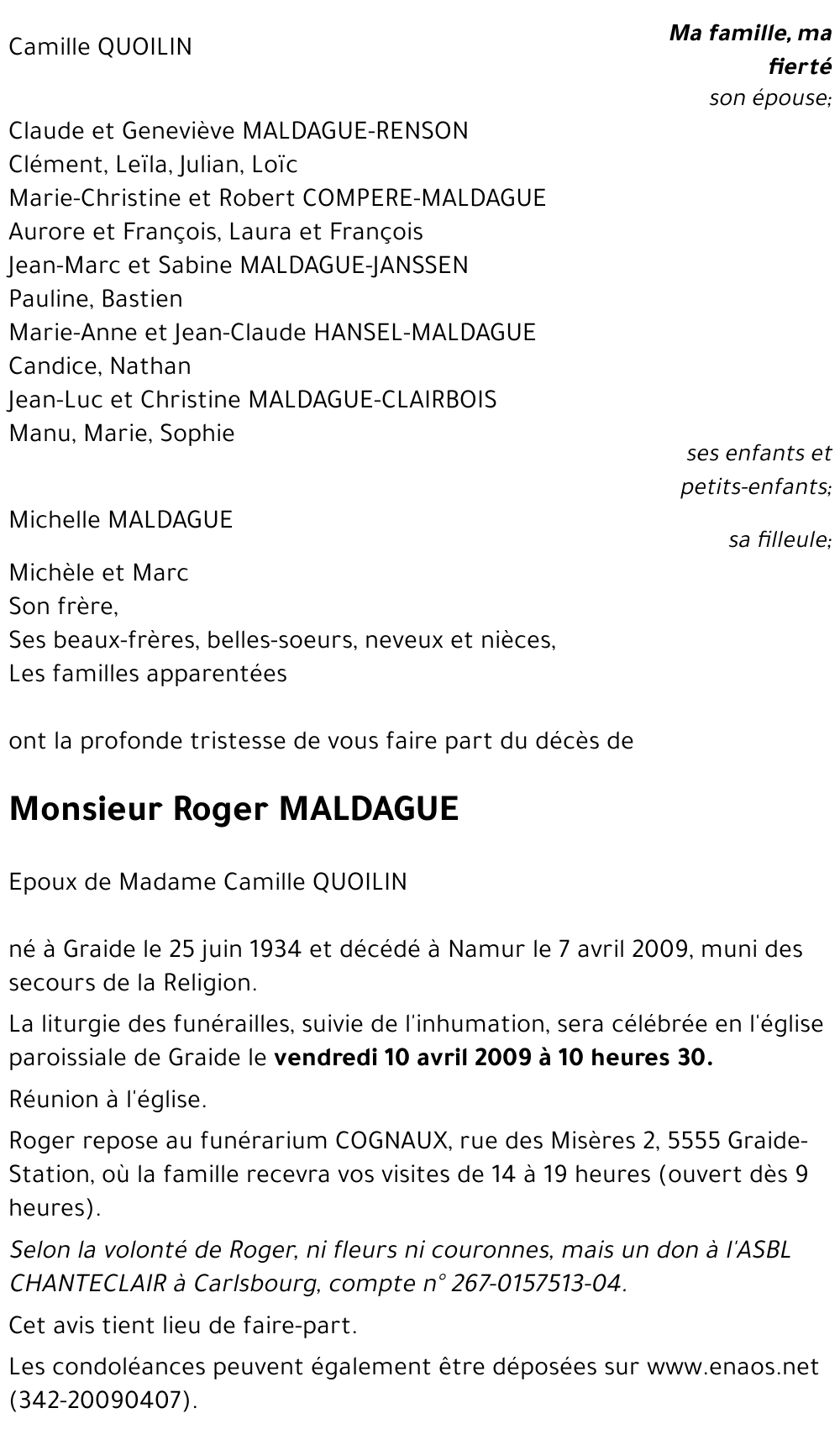 Roger MALDAGUE