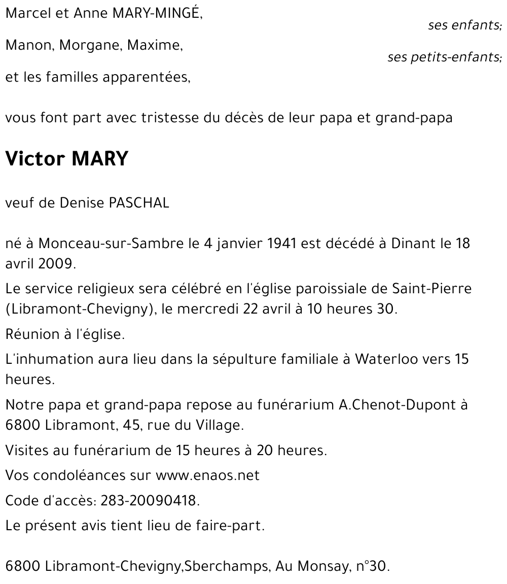 Victor MARY