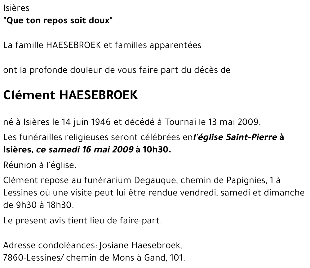 Clément HAESEBROEK
