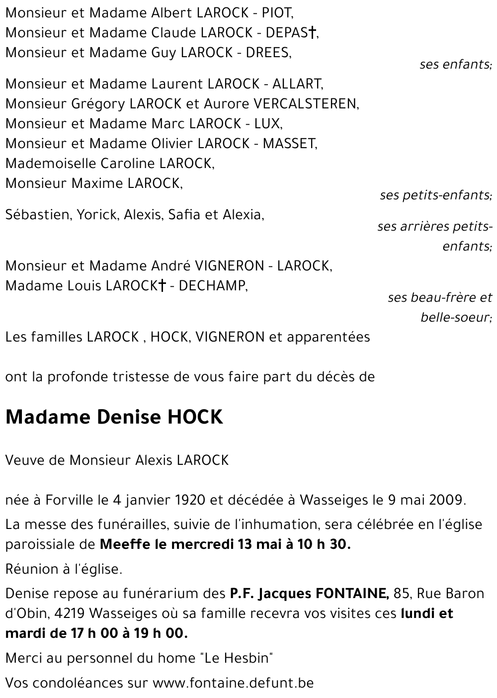 Denise HOCK