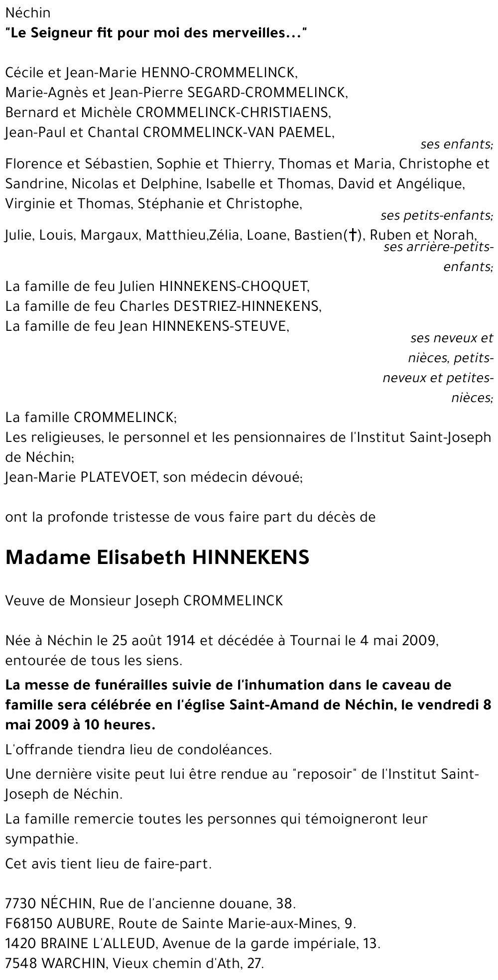 Elisabeth HINNEKENS